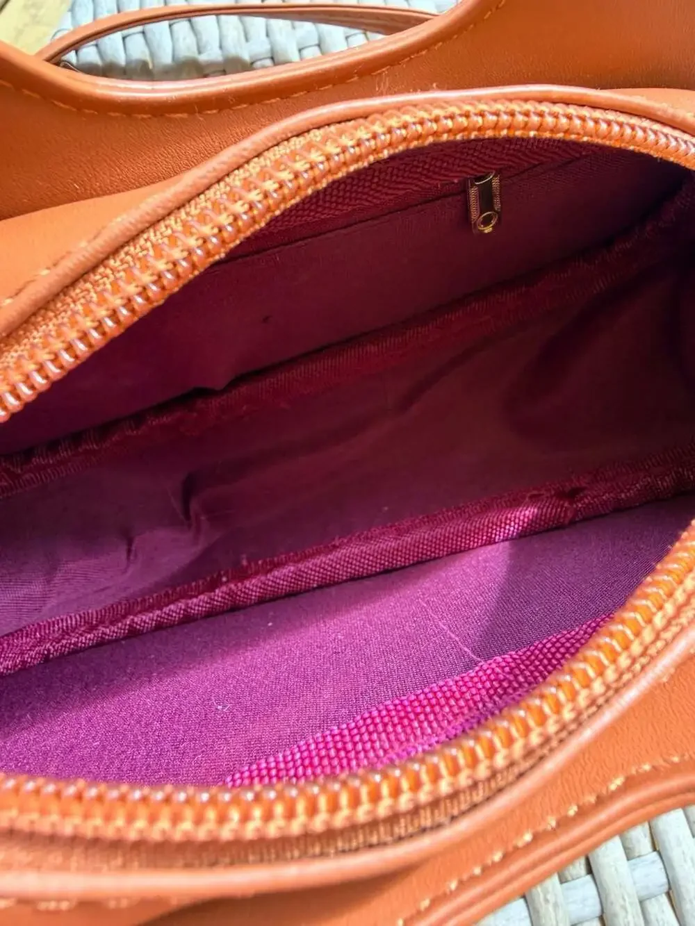 Violin Shaped PU Leather Crossbody Bag Backpack Brown